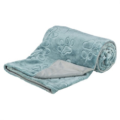 Trixie Hondendeken Barry Softpluche Blauw / Grijs 150X100 Cm