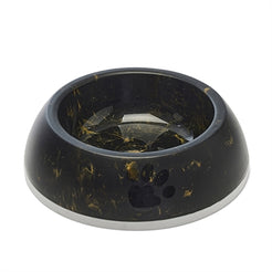 Savic Voerbak Delice 3 Marble Zwart / Goud 26X26X8 Cm 1,2 Ltr