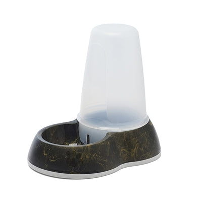 Savic Drinkbak Loop Marble Zwart / Goud 26X17,5X23 Cm 1,5 Ltr