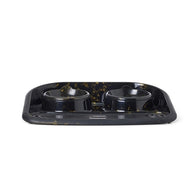 Savic Butler Voerbak En Drinkbak Met Plateau Marble Zwart / Goud 45X36X8 Cm 2X300 Ml