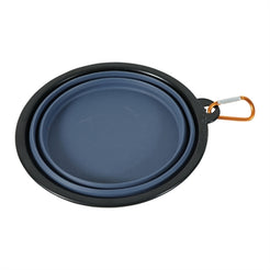 Zolux Bvk Voerbak Opvouwbaar Siliconen Blauw 13 Cm 450 Ml