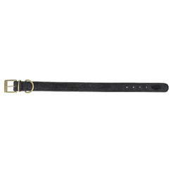 Trixie Halsband Hond Pure Leer Zwart Xs 25-31X2,5 Cm