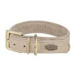 Trixie Halsband Hond Pure Leer Lichtgrijs Xs-S 27-34X2,5 Cm