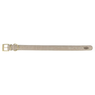 Trixie Halsband Hond Pure Leer Lichtgrijs Xs-S 27-34X2,5 Cm
