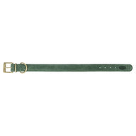 Trixie Halsband Hond Pure Leer Saliegroen Xs-S 27-34X2,5 Cm