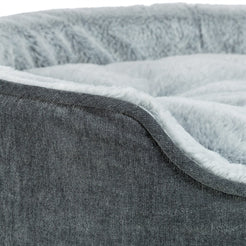Trixie Vital Hondenmand Lino Soft Ovaal Grijs / Lichtgrijs 110X92Cm