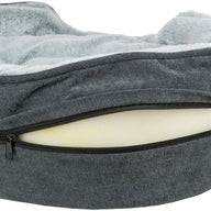 Trixie Vital Hondenmand Lino Soft Ovaal Grijs / Lichtgrijs 110X92Cm