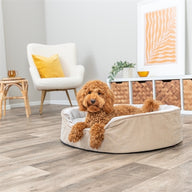 Trixie Vital Hondenmand Lino Soft Ovaal Beige / Creme 110X92 Cm