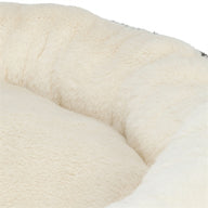 Trixie Hondenmand Leo Soft Rond Pluche Creme / Panterprint 50 Cm