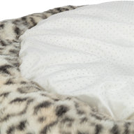 Trixie Hondenmand Leo Soft Rond Pluche Creme / Panterprint 50 Cm