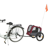 Trixie Hondenfietskar Grijs / Rood 61/125X56X64 Cm