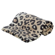 Trixie Hondendeken Leo Softpluche Panterprint Creme 150X100 Cm