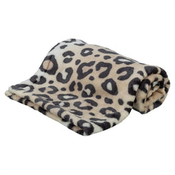 Trixie Hondendeken Leo Softpluche Panterprint Creme 150X100 Cm