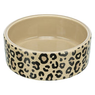 Trixie Voerbak / Drinkbak Leo Keramiek Panterprint Assorti 1 Ltr 18X18X7 Cm