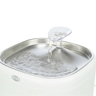 Trixie Drinkfontein Aqua Pure Kunststof / Rvs Wit 18X18X14,5 Cm