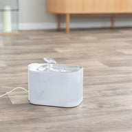 Trixie Drinkfontein Aqua Square Kunststof / Rvs Wit 23,5X16X15,5 Cm