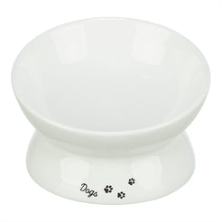 Trixie Voerbak / Drinkbak Dogs Keramiek Verhoogd Wit 17X17X13,5 Cm