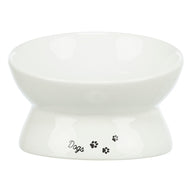 Trixie Voerbak / Drinkbak Dogs Keramiek Verhoogd Wit 17X17X13,5 Cm
