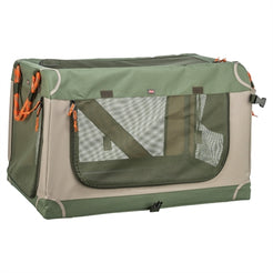 Trixie Kennel Comfy Bench Stof / Reismand Olijfgroen / Beige 47,5X70X44,5 Cm