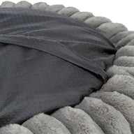 Trixie Hondenmand Lonni Rond Brede Ribstof Antraciet 60X60X13Cm