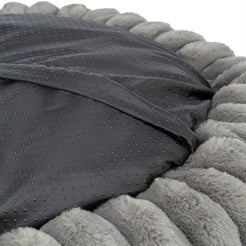 Trixie Hondenmand Lonni Rond Brede Ribstof Antraciet 60X60X13Cm
