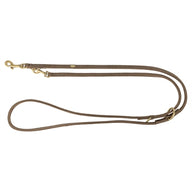 Trixie Hondenriem Pure Verstelbaar Leer Bruin S-M 200X1,5 Cm