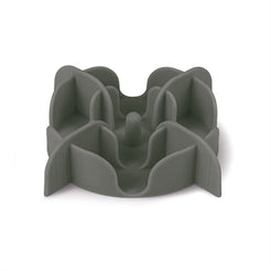 Zolux Slowfeeder / Inzet Stuk Voor Voerbak Silicone Grijs 13,5X13,5X3,5 Cm