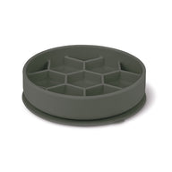 Zolux Voebrak Hond Slow Feed Met Zuignappen Silicone Grijs 16X16X4,5 Cm