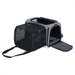Zolux Reismand Hond / Kat Uitbreidbaar Maximaal 8 Kg Grijs / Zwart  L 58X49X29 Cm <8Kg