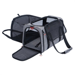 Zolux Reismand Hond / Kat Uitbreidbaar Maximaal 8 Kg Grijs / Zwart  L 58X49X29 Cm <8Kg