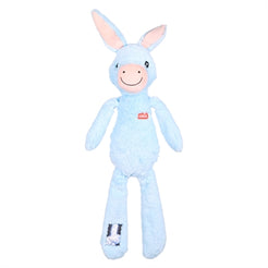 Zolux Furry Farm Ezel Hassan Pluche Met Touw Blauw 38X21X6 Cm