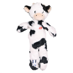 Zolux Furry Farm Koe Isache Pluche Met Touw Wit / Zwart 32X21X6 Cm