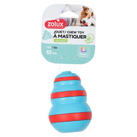 Zolux Treat Cone Rubber Lichtblauw / Rood 7X7X10 Cm